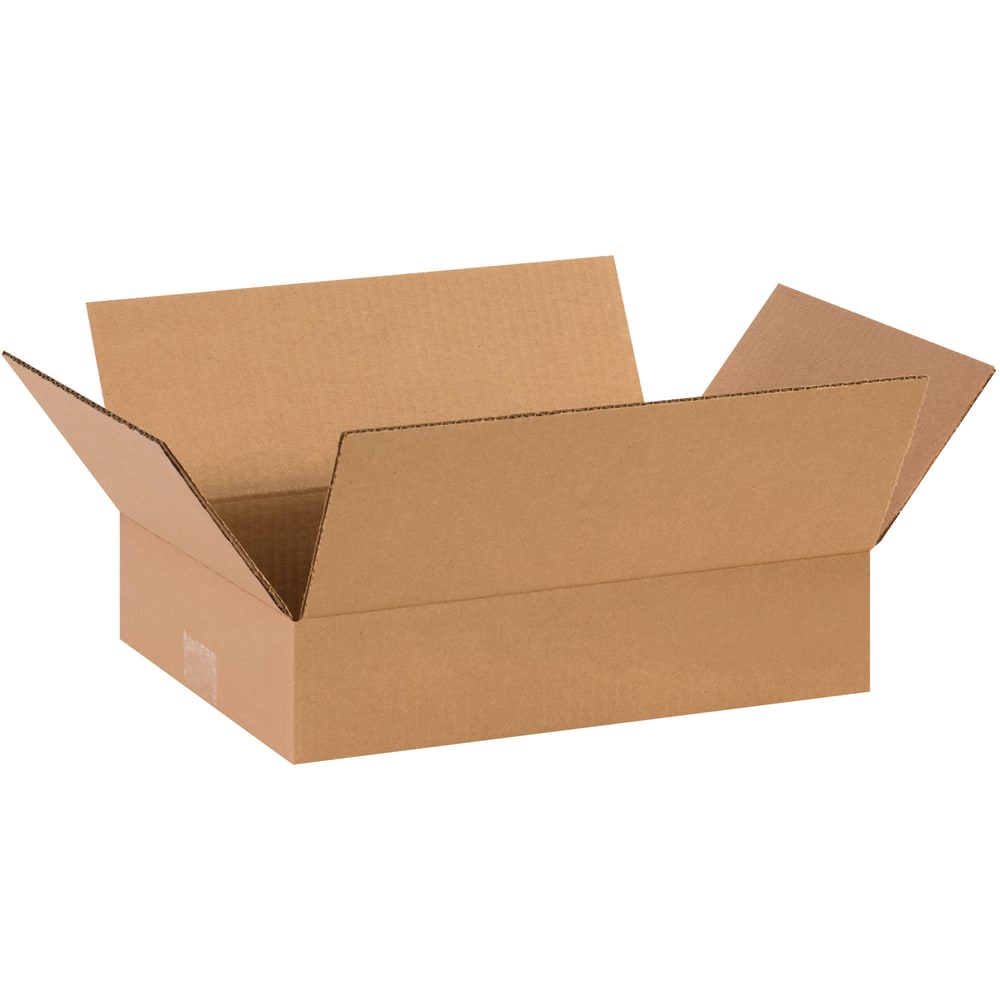 Partners Brand Corrugated Boxes, Flat, 3inH x 10inW x 14inD, Kraft, Pack Of 25 MPN:14103