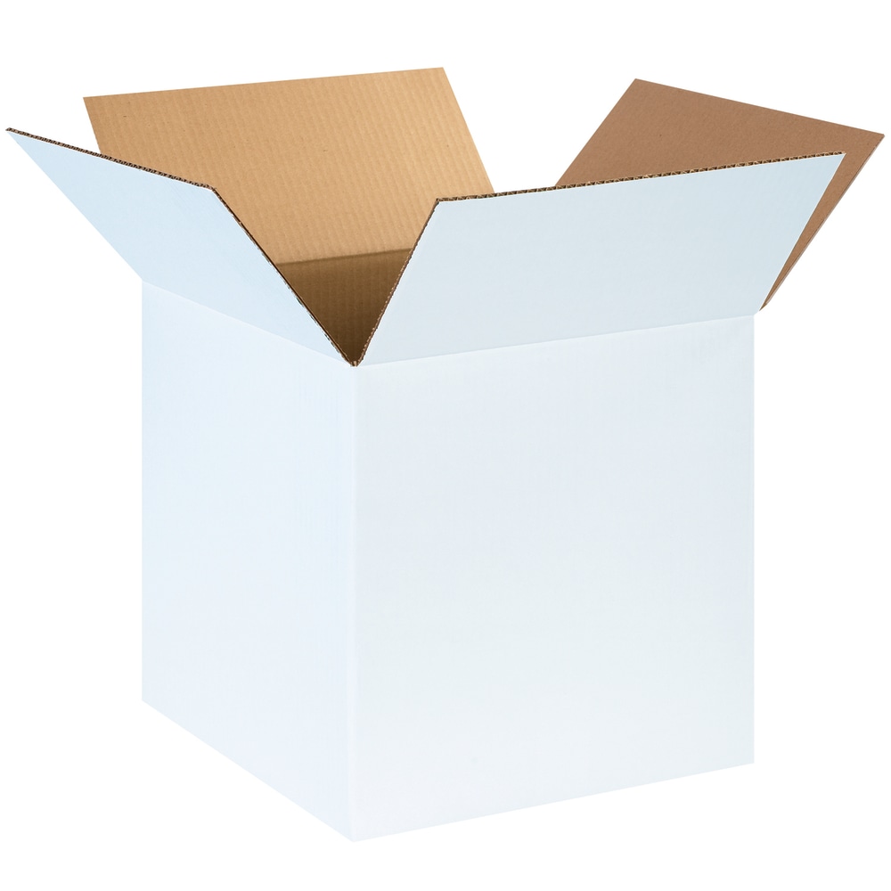 Partners Brand White Corrugated Boxes, 14in x 14in x 14in, Pack Of 25 MPN:141414W