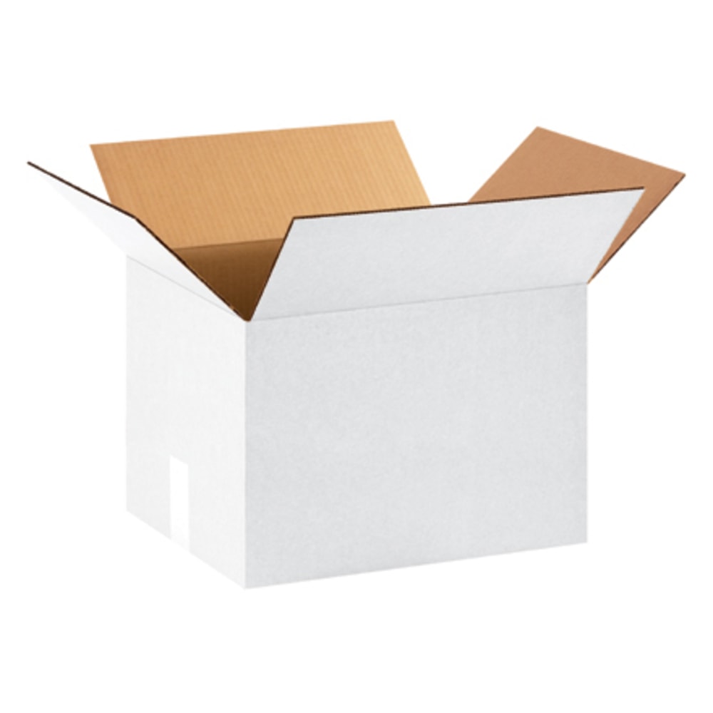Partners Brand White Corrugated Boxes 15in x 12in x 10in, Bundle of 25 MPN:151210W