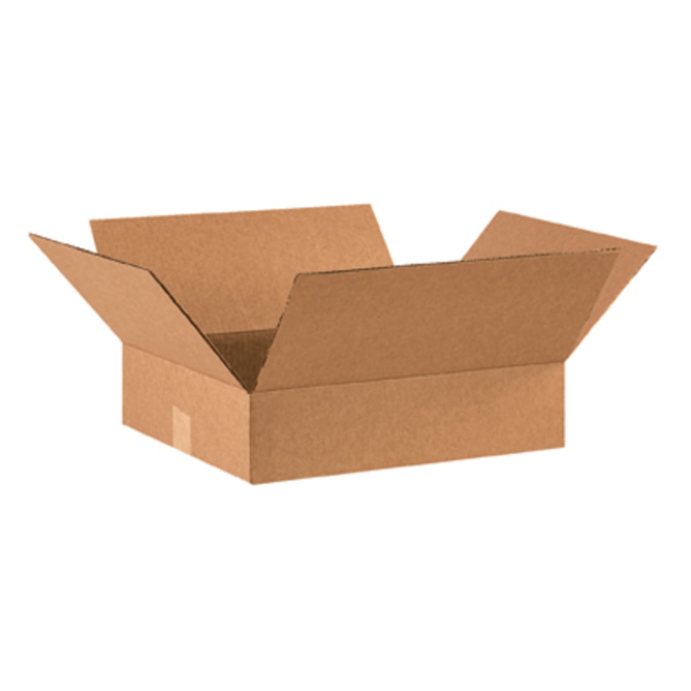 Partners Brand Flat Corrugated Boxes, 16in x 14in x 4in, Kraft, Bundle of 25 MPN:16144