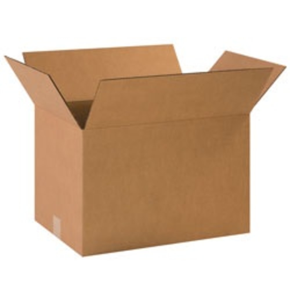 Partners Brand Corrugated Boxes, 18 1/2in x 12 1/2in x 12in, Kraft, Pack Of 20 MPN:181212R