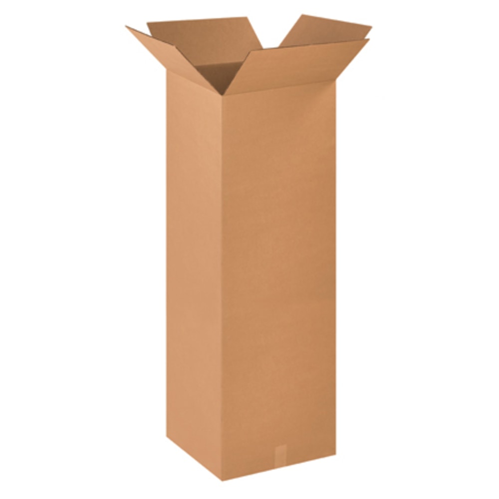 Partners Brand Tall Corrugated Boxes, 18in x 18in x 48in, Kraft, Bundle of 10 MPN:181848