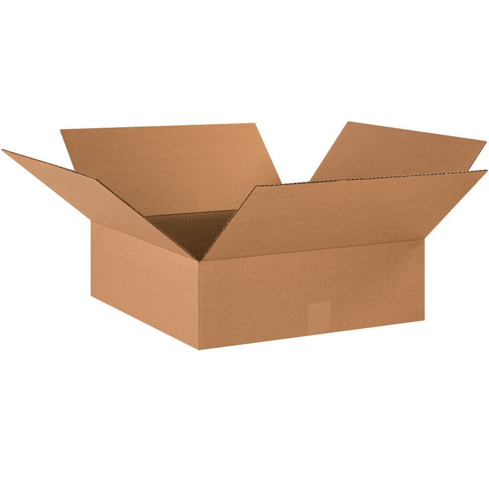 Partners Brand Flat Corrugated Boxes, 18in x 18in x 6in, Kraft, Pack Of 20 MPN:18186