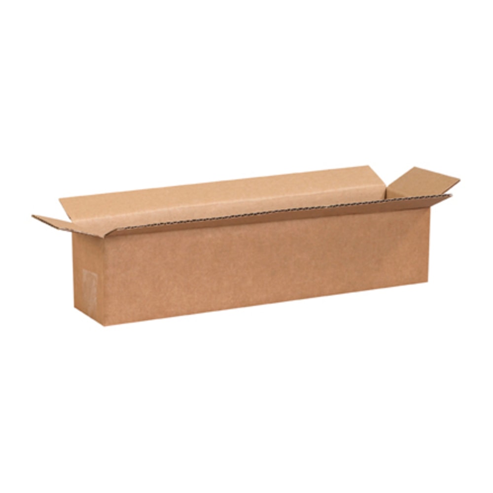 Partners Brand Long Corrugated Boxes 18in x 4in x 4in, Bundle of 25 MPN:1844