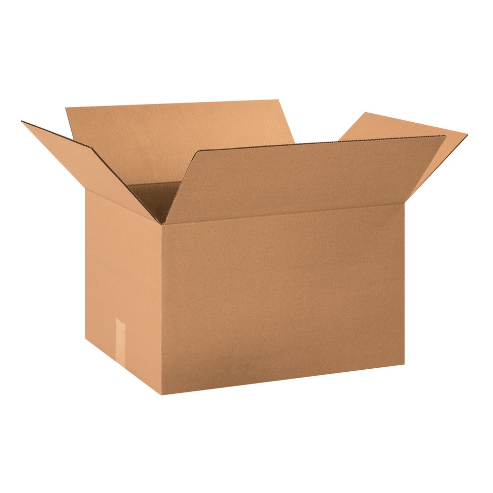 Partners Brand Corrugated Boxes, 20in x 15in x 12in, Kraft, Pack Of 25 MPN:201512