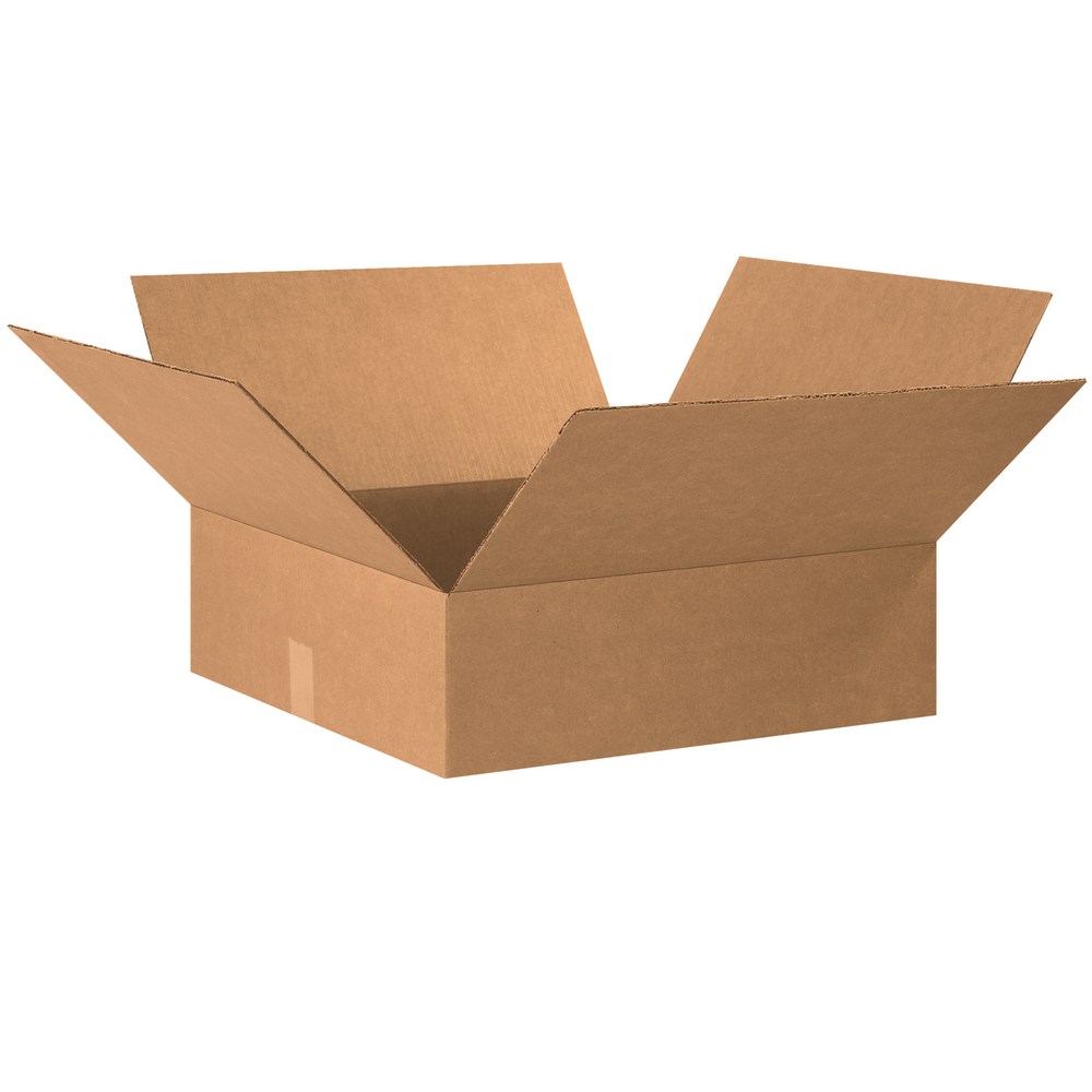 Partners Brand Flat Corrugated Boxes, 20in x 20in x 6in, Kraft, Pack Of 15 MPN:20206