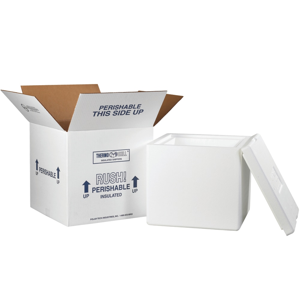 Partners Brand Brand Insulated Shipping Kit, 11 1/2inH x 12inW x 12inD, White MPN:230C