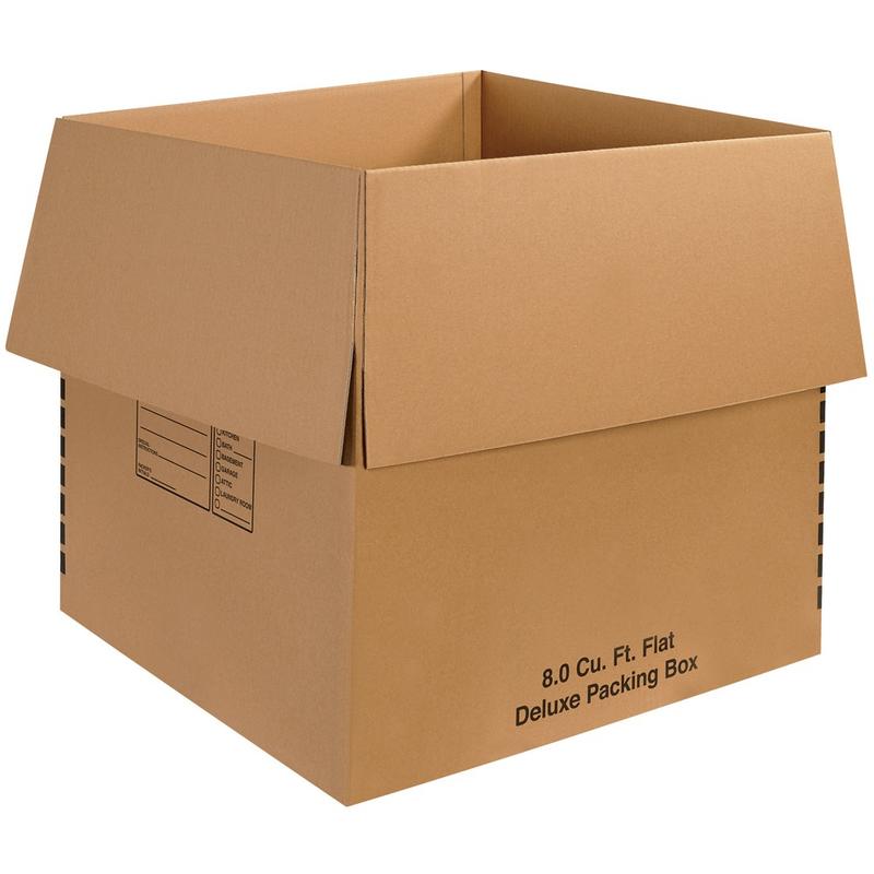 Partners Brand Deluxe Packing Boxes, 24inH x 24inW x 24inD, Kraft, Pack Of 10 MPN:242424DPB