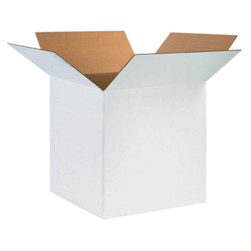 Partners Brand Brand Corrugated Boxes 24in x 24in x 24in, White, Bundle of 10 MPN:242424W