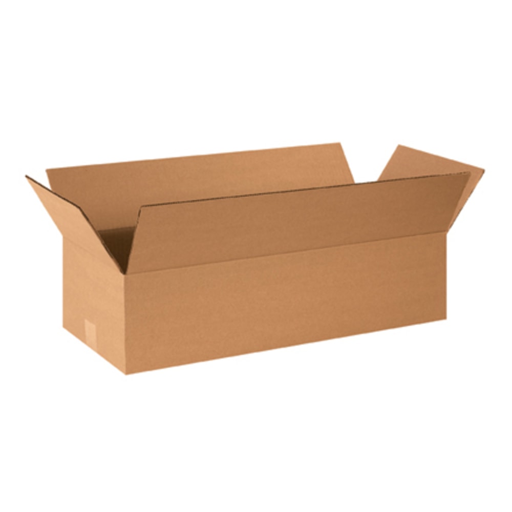 Partners Brand Long Corrugated Boxes, 24in x 9in x 6in, Kraft, Bundle of 25 MPN:2496