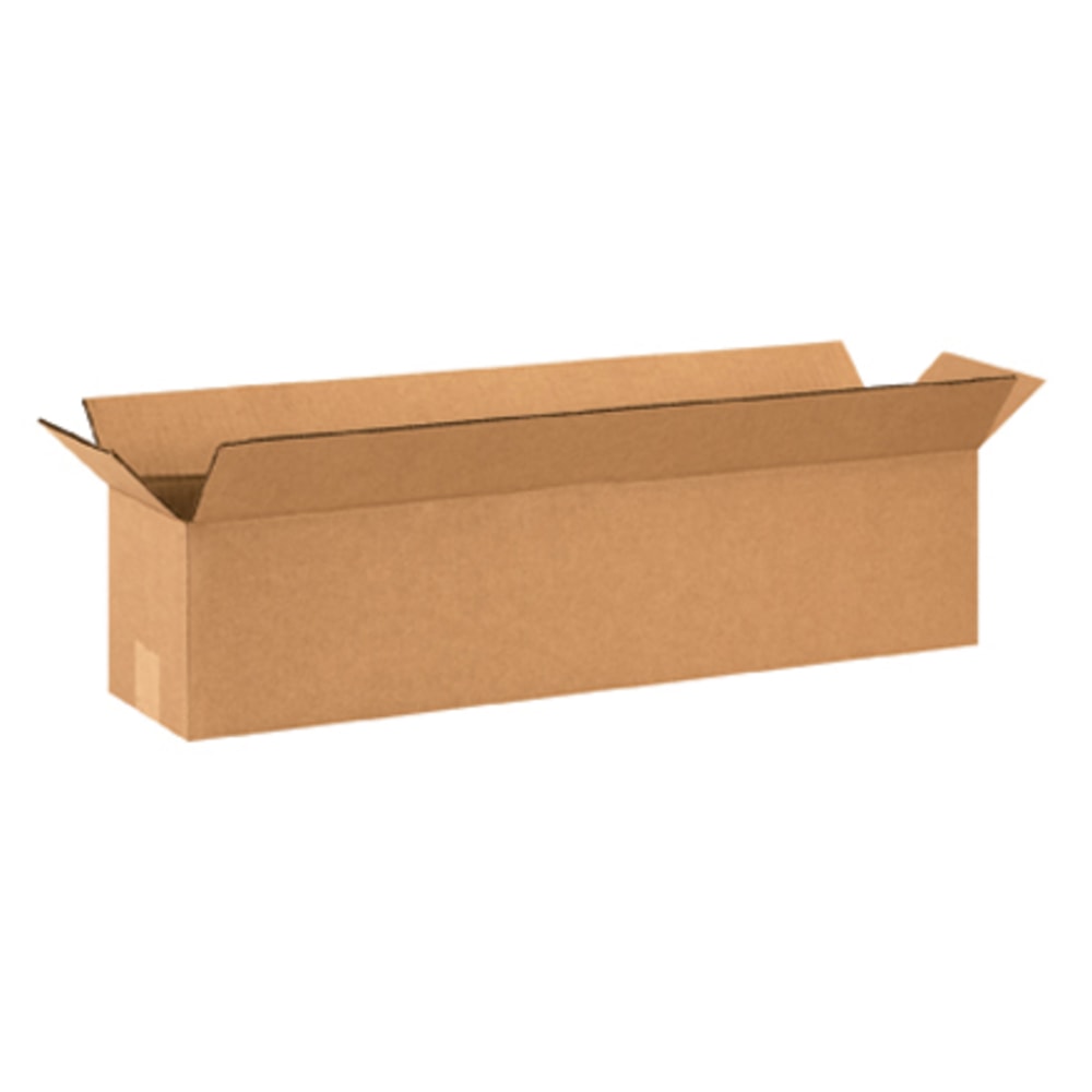 Partners Brand Long Corrugated Boxes, 26in x 6in x 6in, Kraft, Bundle of 25 MPN:2666