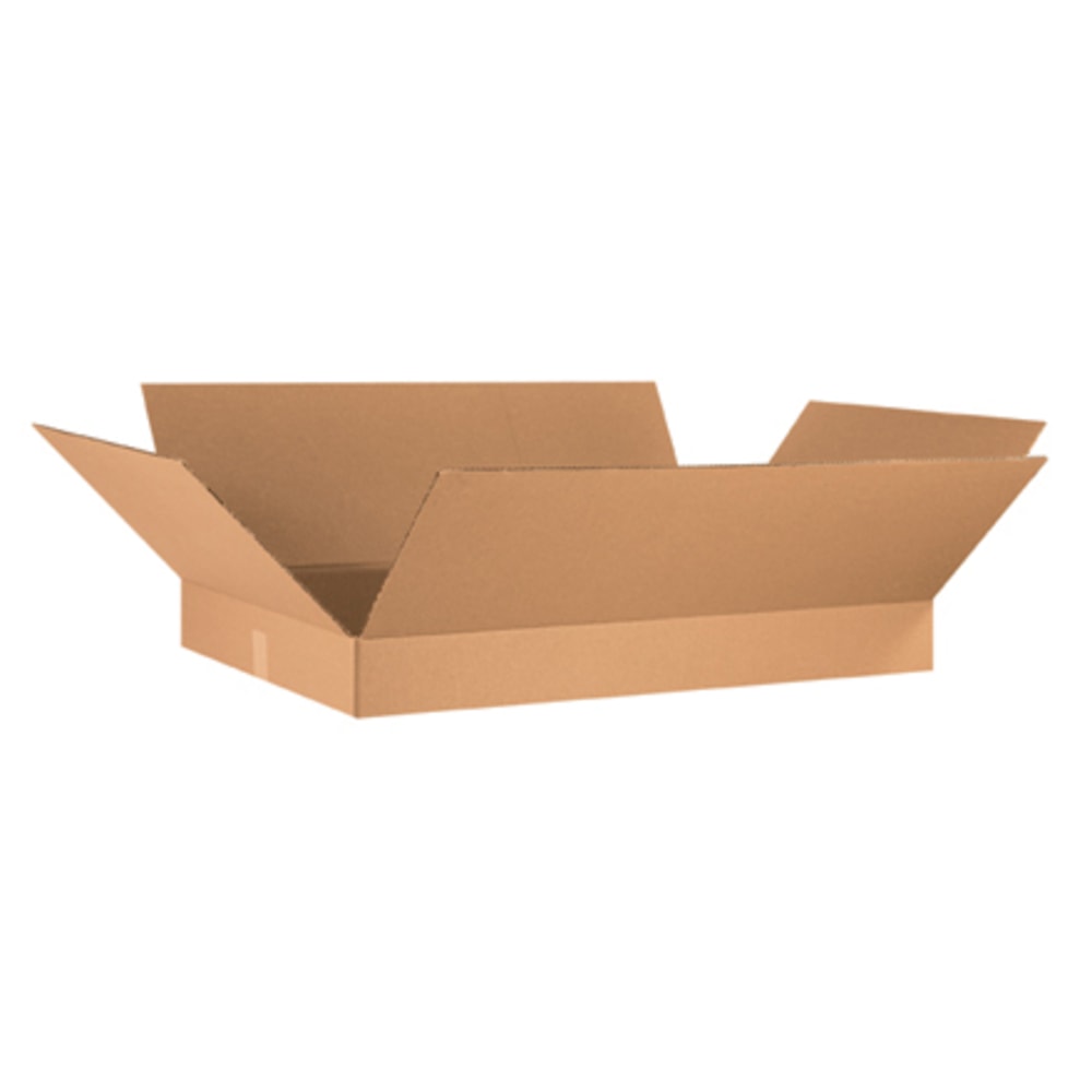 Partners Brand Flat Corrugated Boxes, 36in x 24in x 4in, Kraft, Bundle of 10 MPN:36244