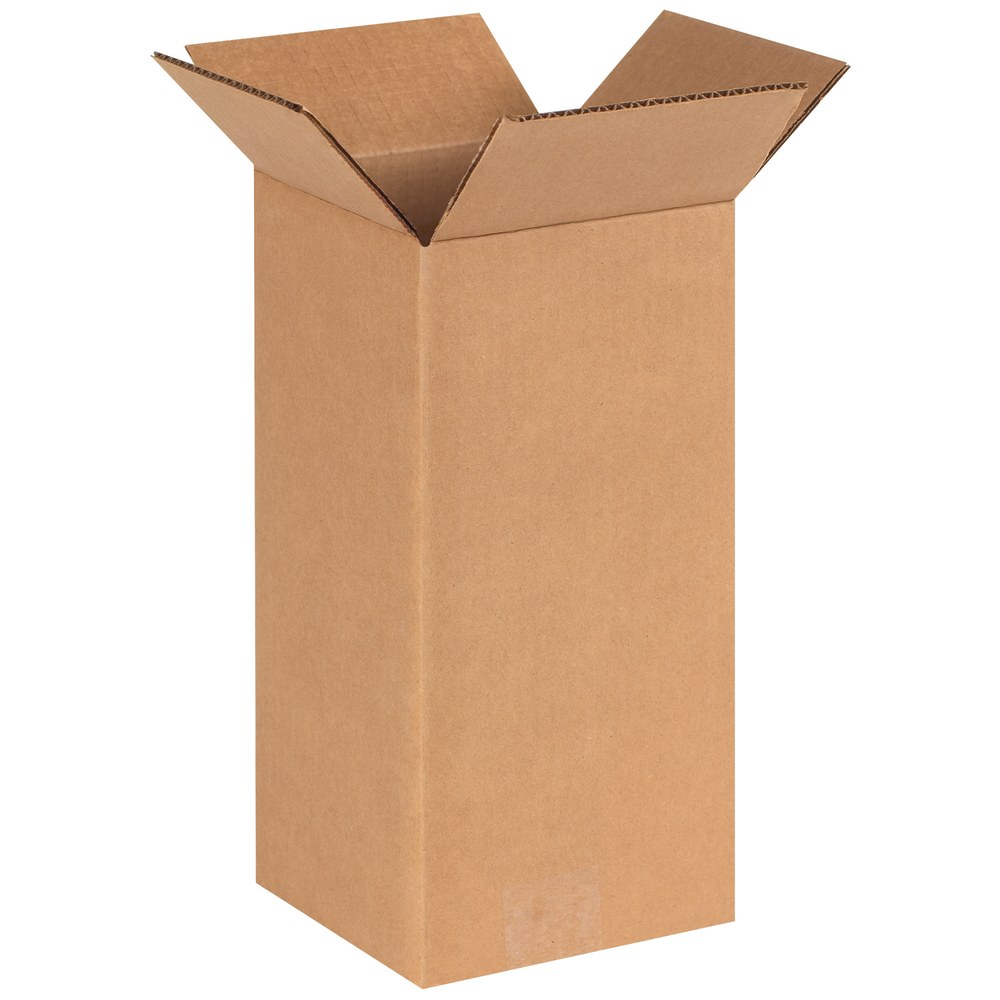 Partners Brand Tall Corrugated Boxes, 6in x 6in x 12in, Kraft, Pack Of 25 MPN:6612