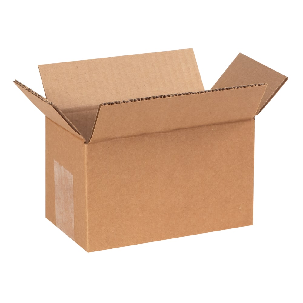 Partners Brand Corrugated Boxes, 7in x 4in x 4in, Kraft, Pack Of 25 MPN:744