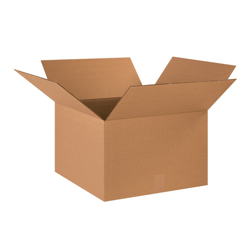 Partners Brand Heavy-Duty Single Wall Boxes, 18in x 18in x 12in, Kraft, Pack Of 25 MPN:HD181812