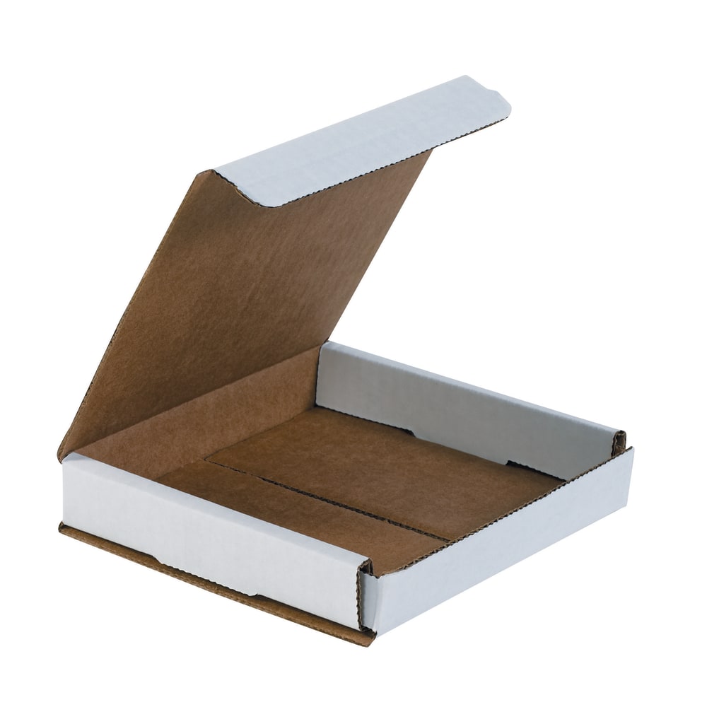 Partners Brand White Corrugated Mailers, 6in x 6in x 1in, Pack Of 50 MPN:M661