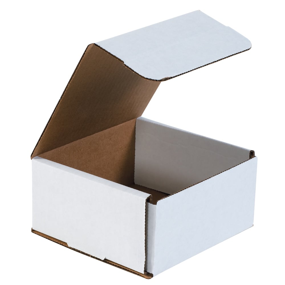 Partners Brand White Corrugated Mailers, 6in x 6in x 3in, Pack Of 50 MPN:M663