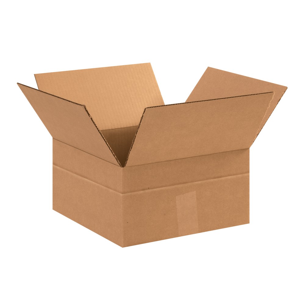 Partners Brand Multi-Depth Corrugated Boxes, 12in x 12in x 6in, Scored 4in, Kraft, Pack Of 25 MPN:MD12126