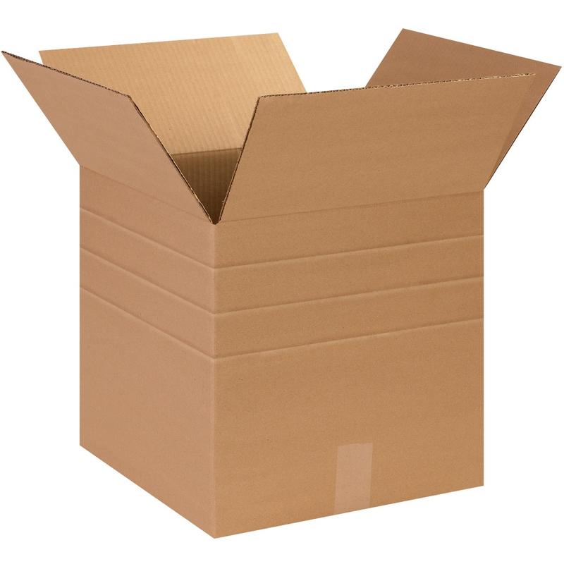 Partners Brand Multi-Depth Corrugated Boxes, 14in x 14in x 14in, Kraft, Pack Of 25 MPN:MD141414