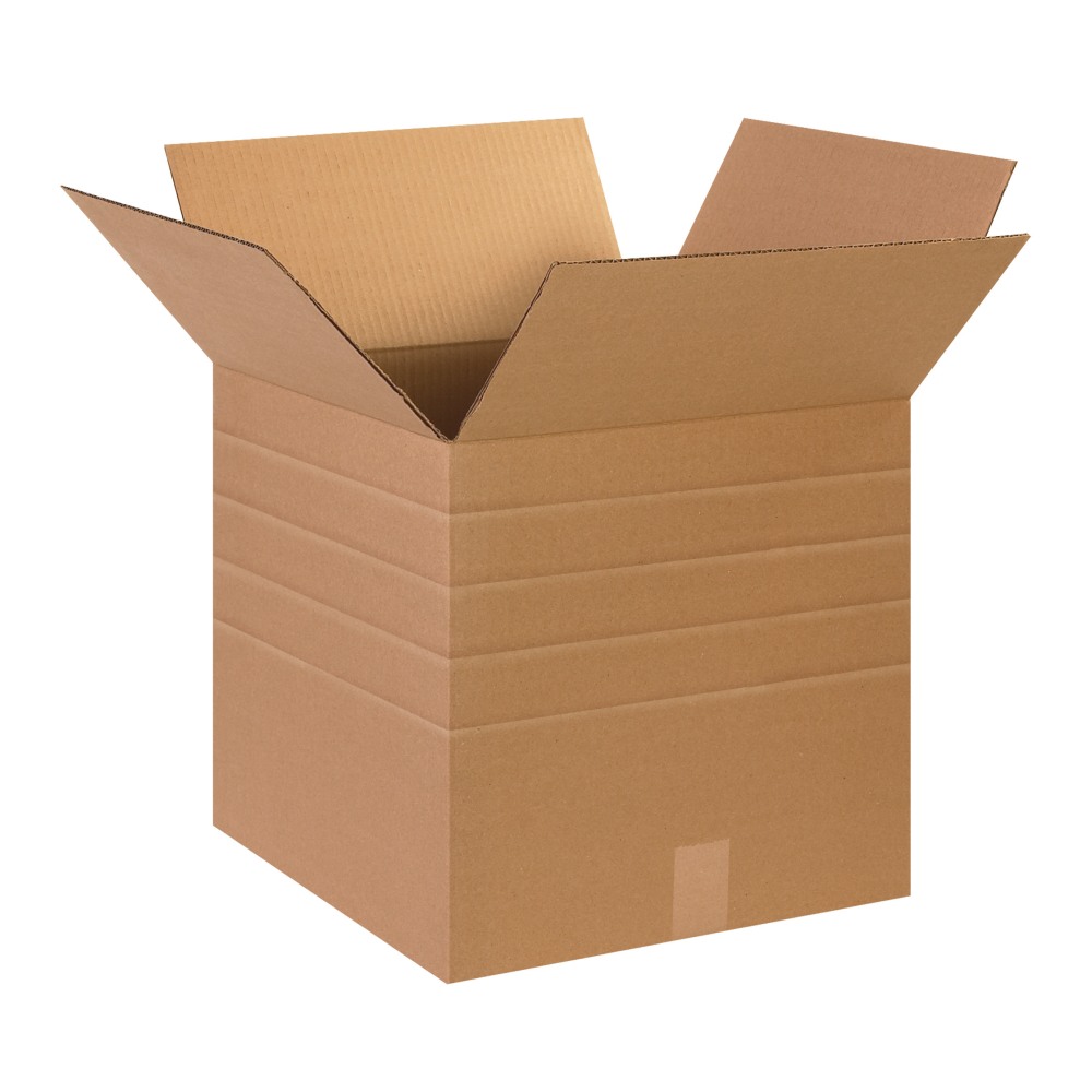 Partners Brand Multi-Depth Corrugated Boxes, 15in x 15in x 15in, Kraft, Pack Of 25 MPN:MD151515