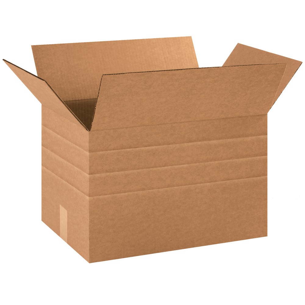 Partners Brand Multi-Depth Corrugated Boxes, 12in x 18in x 12in, Kraft, Pack Of 25 MPN:MD181212