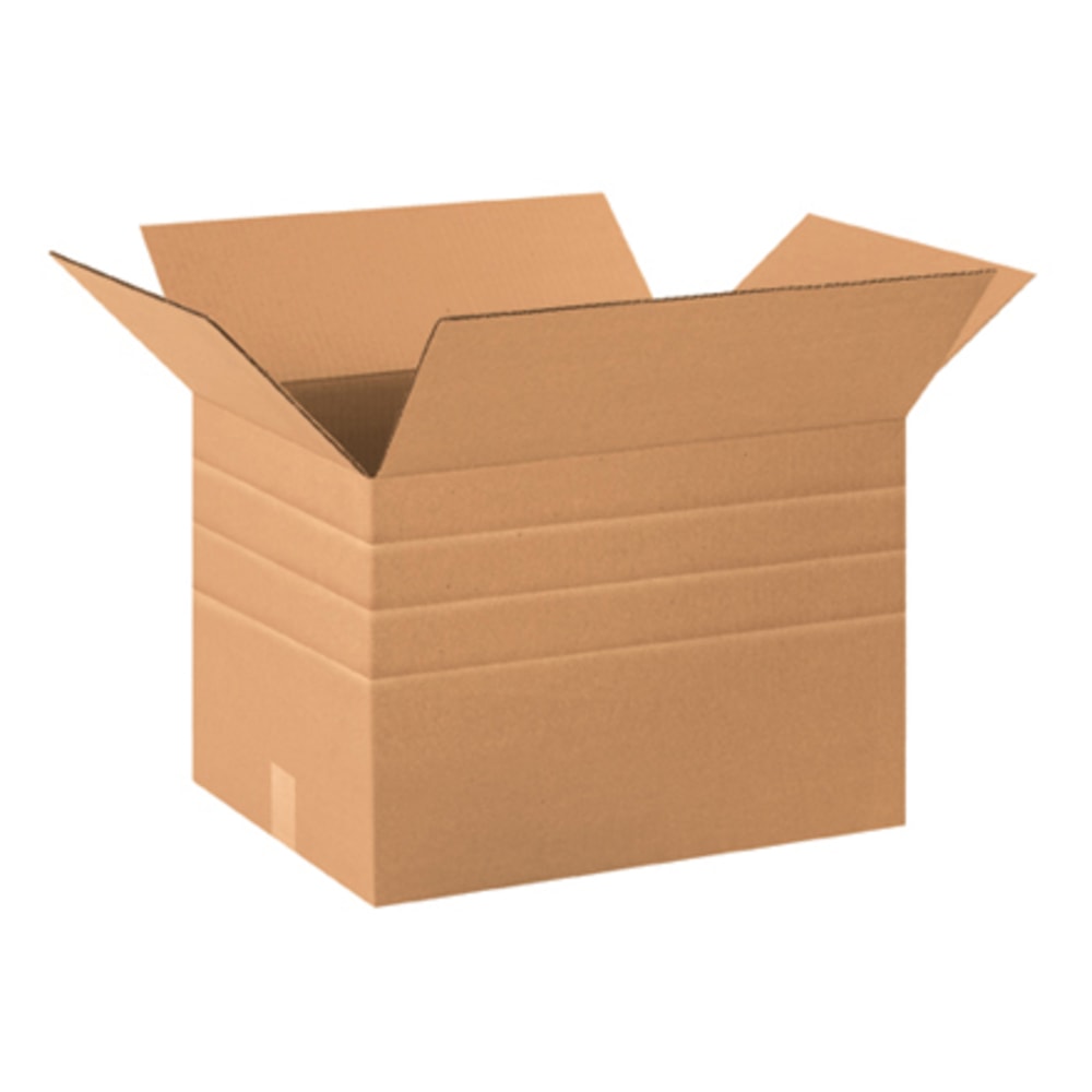 Partners Brand Multi-Depth Corrugated Boxes, 20in x 12in x 12in, Kraft, Bundle of 20 MPN:MD201212