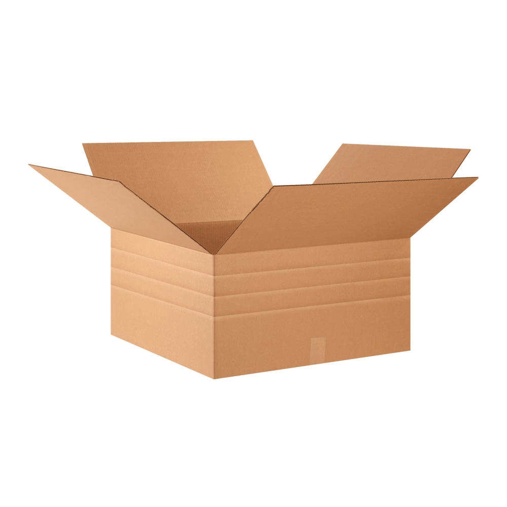 Partners Brand Multi-Depth Corrugated Boxes, 12in x 24in x 24in, Kraft, Pack Of 10 MPN:MD242412