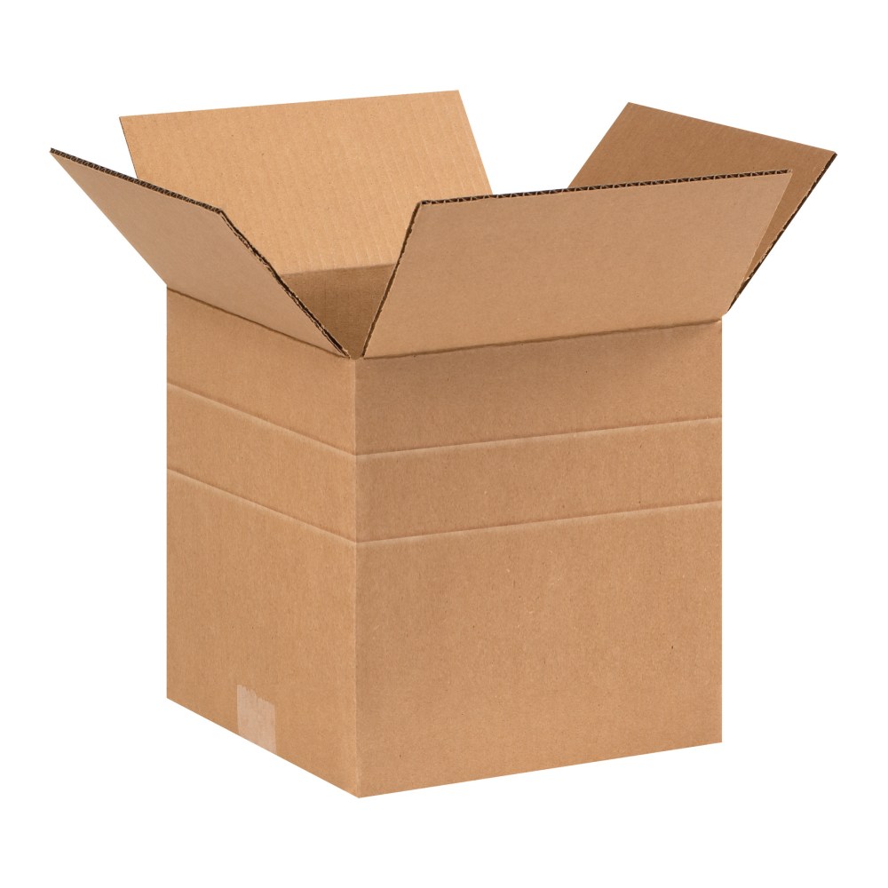 Partners Brand Multi-Depth Corrugated Boxes, 9in x 9in x 9in, Kraft, Pack Of 25 MPN:MD999