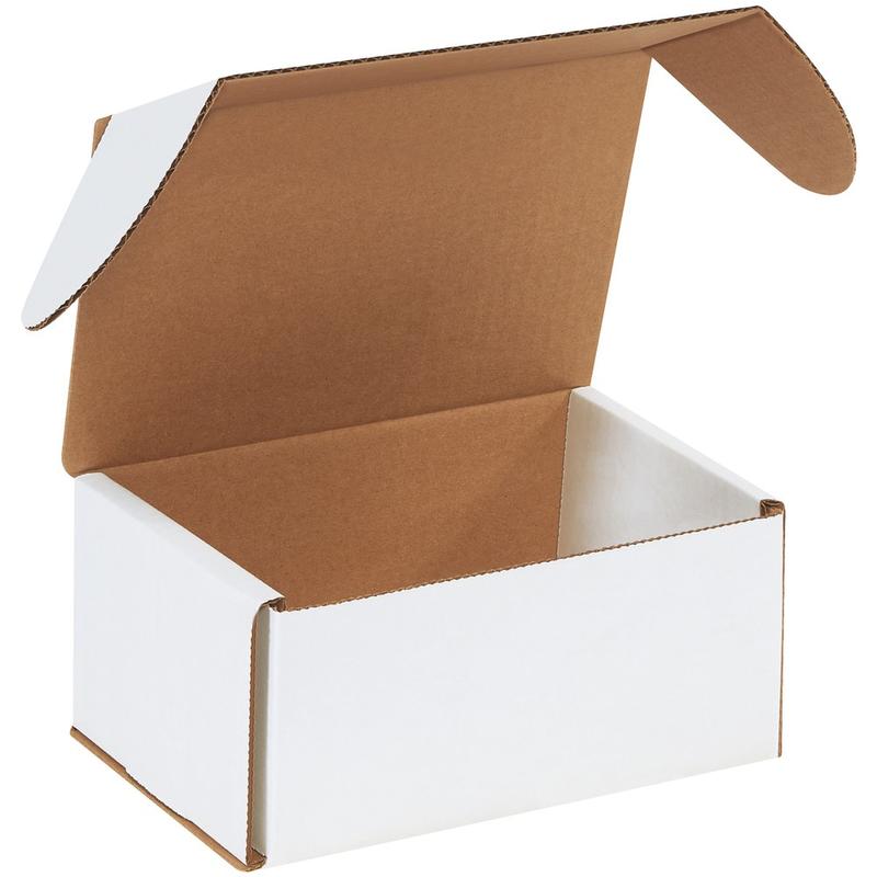 Partners Brand White Outside Tuck Mailers, 7 5/8in x 5 7/16in x 3 9/16in, Pack Of 25 MPN:MEZ753