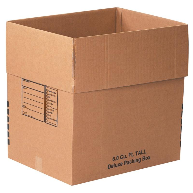 Office Depot Brand Deluxe Moving Boxes, 24in x 18in x 24in, Kraft, Pack Of 10 MPN:OD241824