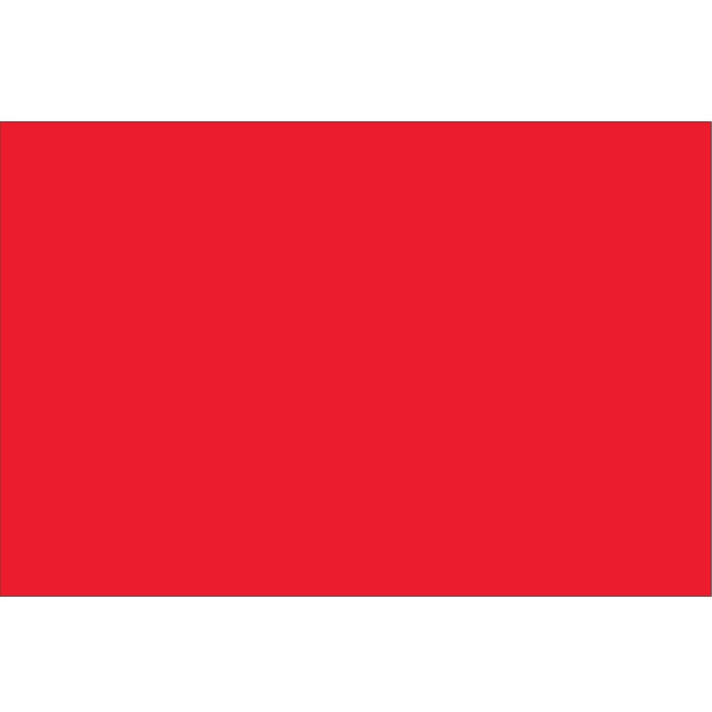 Tape Logic WriteOn Inventory Labels, DL635G, Rectangle, 6in x 4in, Fluorescent Red, Roll Of 500 MPN:DL635G