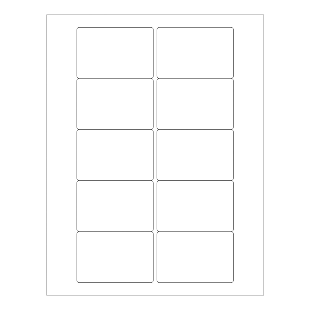 Tape Logic Weather-Resistant Laser Labels, LL247WR, Rectangle, 3in x 2in, White, Pack Of 1, 000 Labels MPN:LL247WR