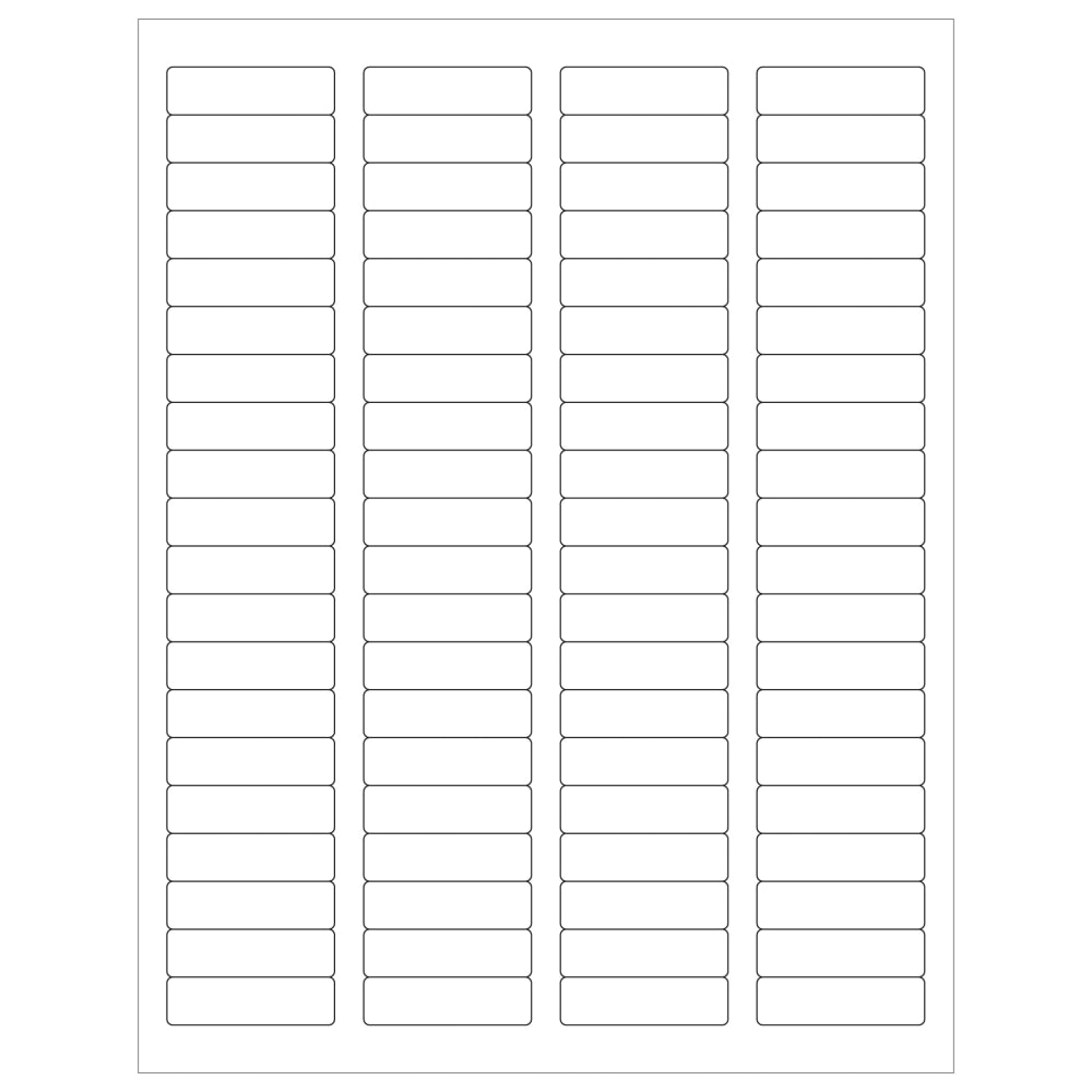 Tape Logic Removable Laser Labels, LL261, Rectangle, 1 3/4in x 1/2in, White, Case Of 8, 000 MPN:LL261
