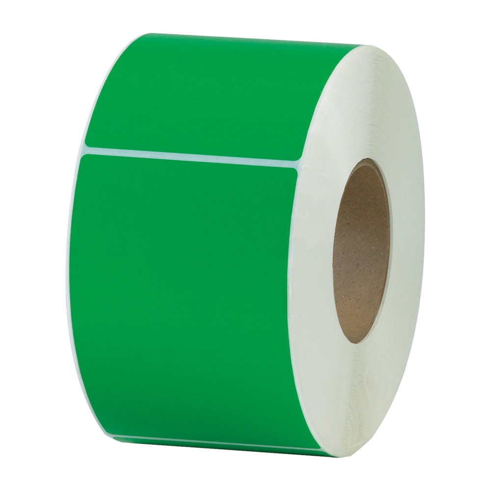 Partners Brand Color Thermal Labels, THL130DN, Rectangle, 4in x 6in, Dark Green, 1, 000 Labels Per Roll, Pack Of 4 Rolls MPN:THL130DN