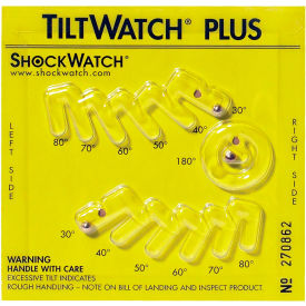 TiltWatch® Plus Tilt Indicator with Instructional Companion Label 100/Case STWPLUS
