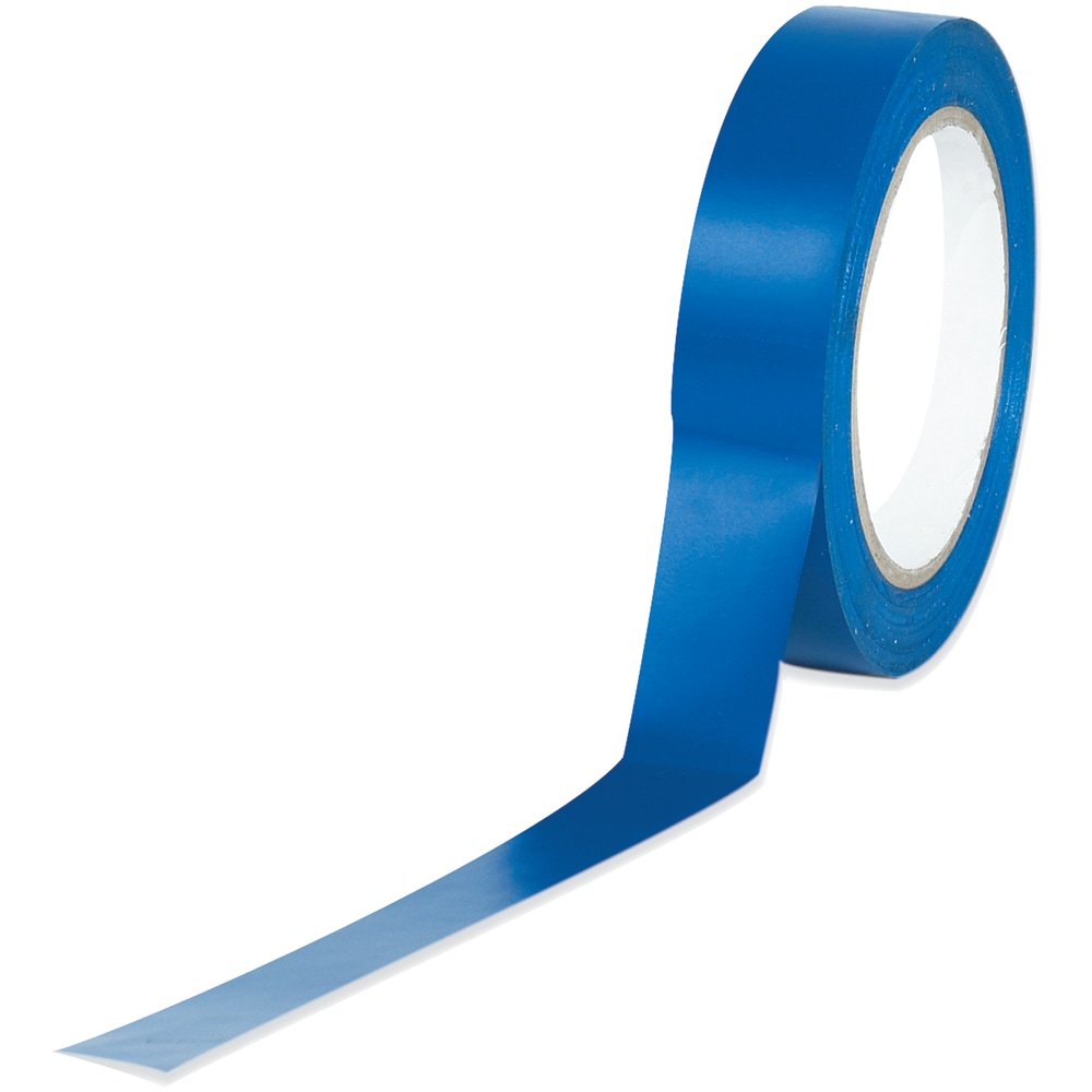 BOX Packaging Solid Vinyl Safety Tape, 3in Core, 1in x 36 Yd., Blue, Case Of 3 MPN:T91363PKB