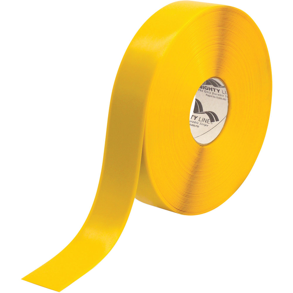 Mighty Line Deluxe Safety Tape, 2in x 100ft, Yellow MPN:T92100Y