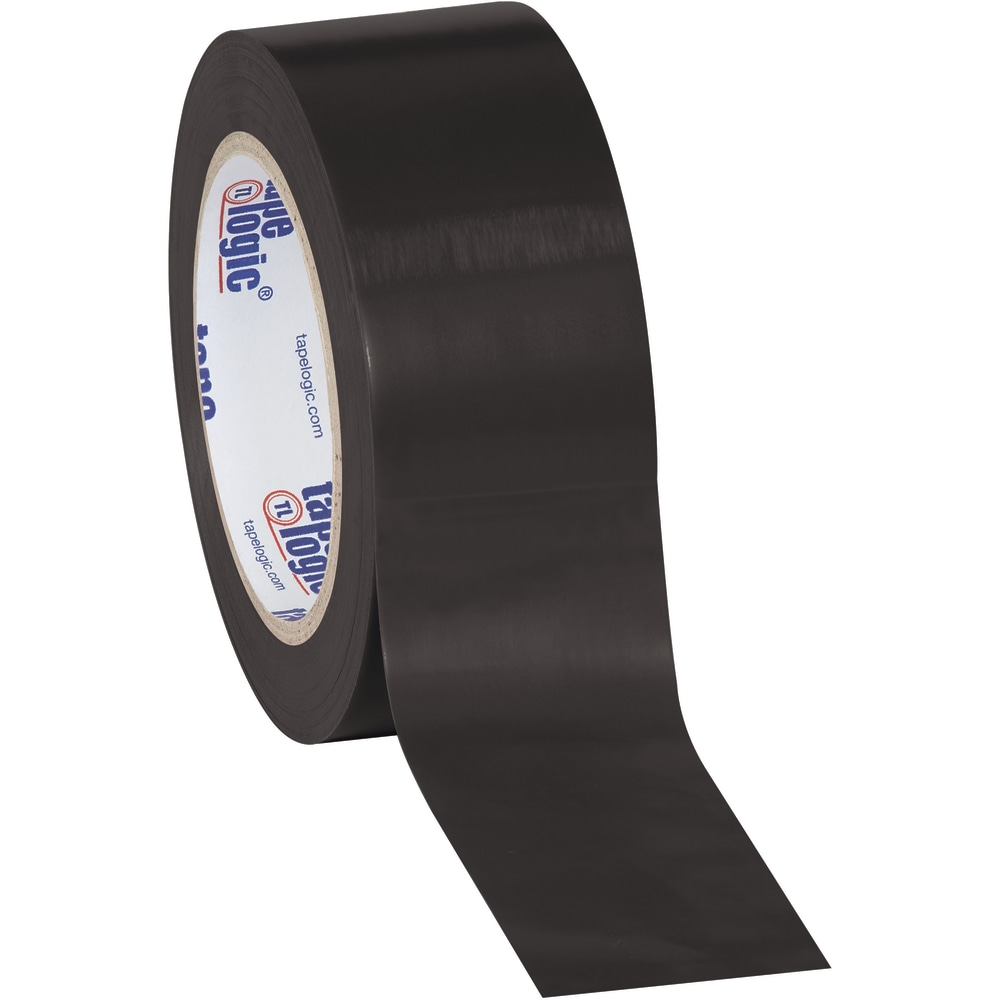 BOX Packaging Solid Vinyl Safety Tape, 3in Core, 2in x 36 Yd., Black, Case Of 3 MPN:T92363PKBL