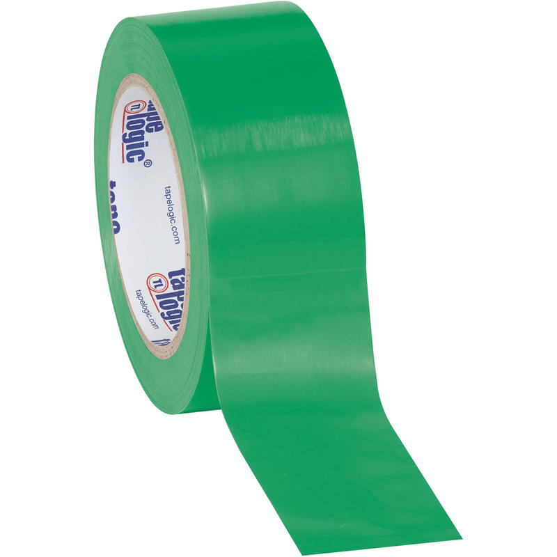 BOX Packaging Solid Vinyl Safety Tape, 3in Core, 2in x 36 Yd., Green, Case Of 3 MPN:T92363PKG