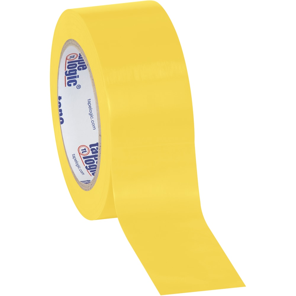 BOX Packaging Solid Vinyl Safety Tape, 3in Core, 2in x 36 Yd., Yellow, Case Of 3 MPN:T92363PKY