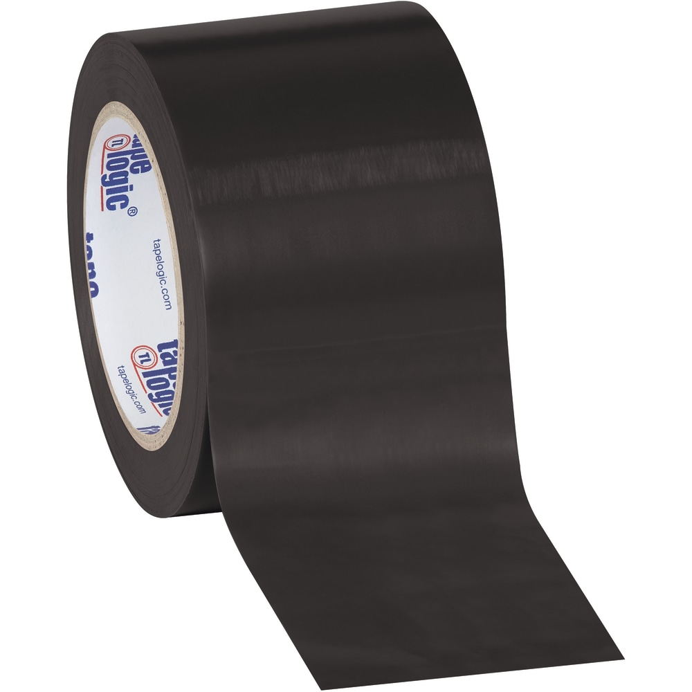 BOX Packaging Solid Vinyl Safety Tape, 3in Core, 3in x 36 Yd., Black, Case Of 3 MPN:T93363PKBL