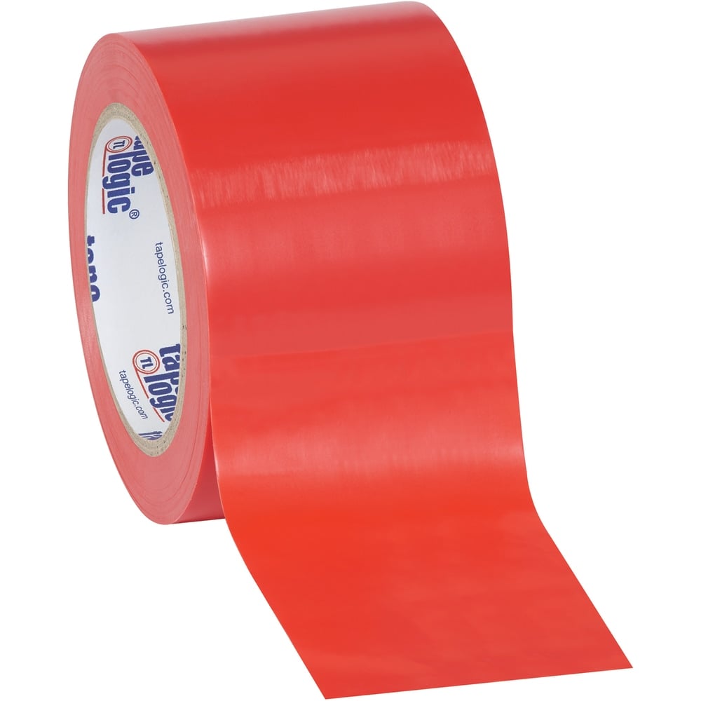 BOX Packaging Solid Vinyl Safety Tape, 3in Core, 3in x 36 Yd., Red, Case Of 3 MPN:T93363PKR