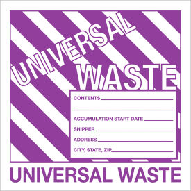 Tape Logic® Non-Hazardous Labels ''Universal Waste''6