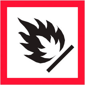 Tape Logic® Pictogram Flame Labels 2