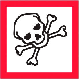 Tape Logic® Pictogram Skull and Crossbones Labels 2