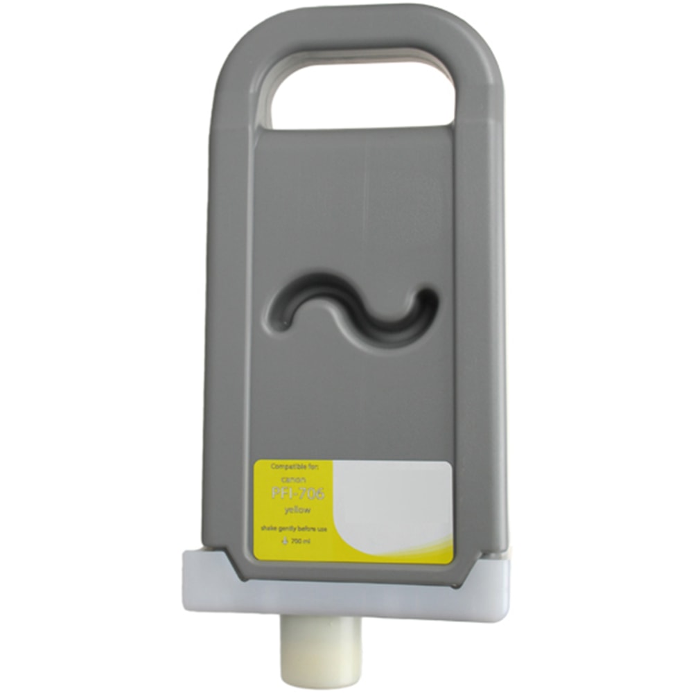 Clover Imaging Group Remanufactured Yellow Wide-Format Inkjet Ink Cartridge Replacement For Canon PFI-706, WCPFI706Y MPN:WCPFI706Y