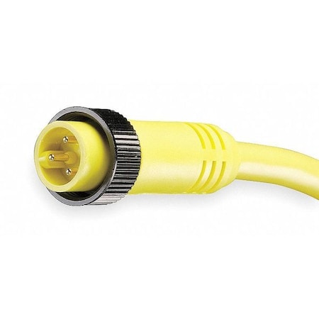 Cordset, 3 Pin, Plug, Male MPN:103002A01F120