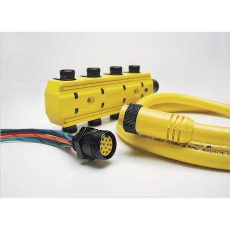 Cordset, 12 Pin Pin, Receptacle, Female MPN:3R2004A20A120