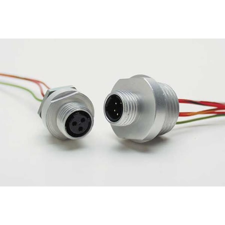 Receptacle with Leads, 4 Pin, Female MPN:7R4A00A19A120