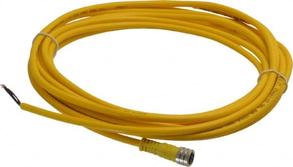 3 Amp, M8 Female Straight to Pigtail Cordset Sensor and Receptacle MPN:403000A10M050
